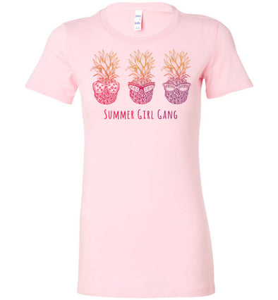 Summer Girl Gang Women's Slim Fit T-Shirt