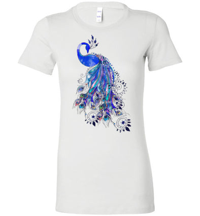 Boho Peacock Women's Slim Fit T-Shirt