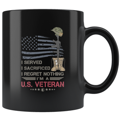 U.S. Veteran 11oz Black Mug