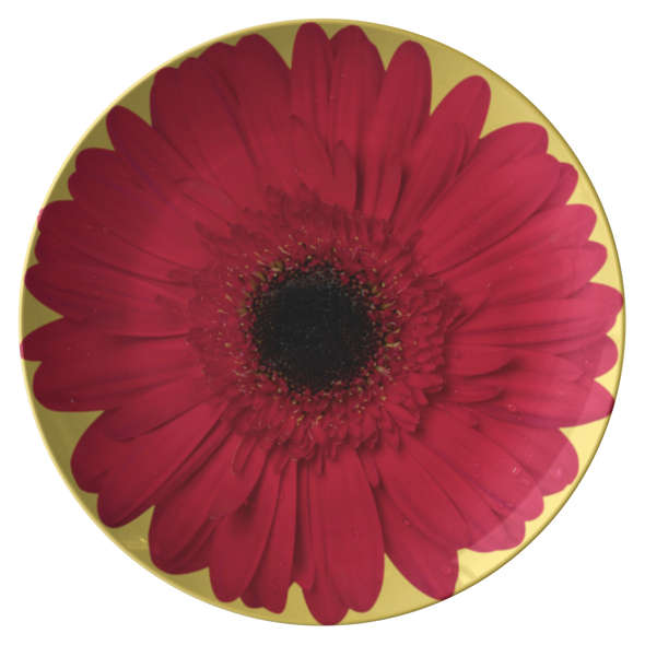 Red Flower Spring 10” Dinner Plate