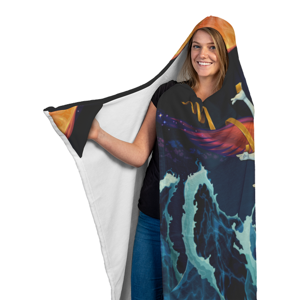 Mind Over Chaos Hooded Blanket