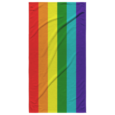 Gay Pride Flag Beach Towel