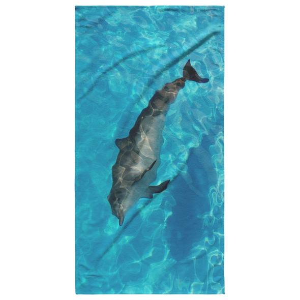 Swimming Dolphin Beach Towel