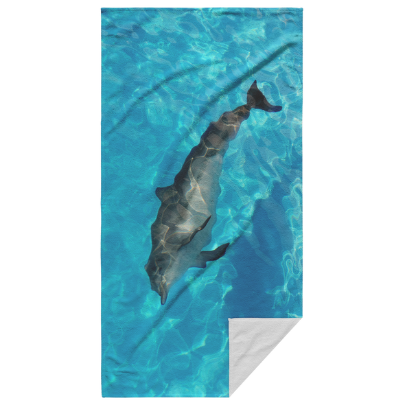 Swimming Dolphin Beach Towel