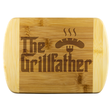The GrillFather Round Edge Bamboo Cutting Board