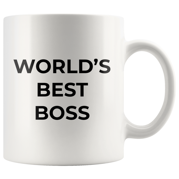 World's Best Boss 11oz White Mug