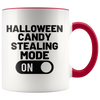 Halloween Candy Stealing Mode ON 11oz Accent Mug