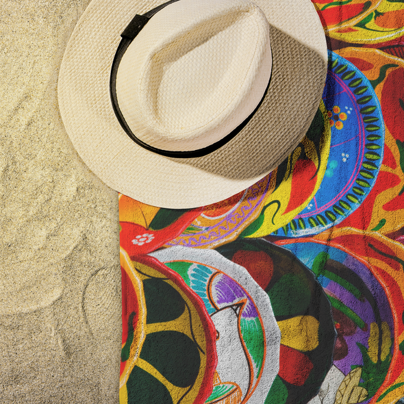 Beautifull Mexican Handcraft Beach Towel