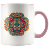 Multi-Colored Mandala 11oz Accent Mug