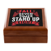 Fall Seven Times Stand Up Eight Jewelry Box