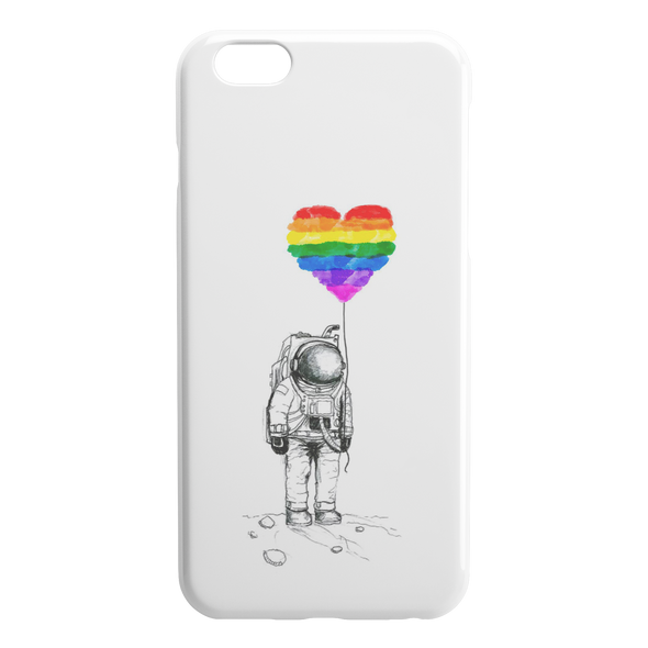 Astronaut and Pride iPhone Case