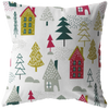 A Pretty Pink Christmas Throw Pillow