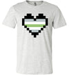 Agender Pixel Heart Adult & Youth T-Shirt