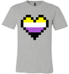 Non Binary Pixel Heart Adult & Youth T-Shirt