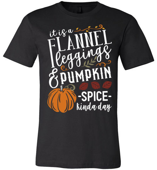 Flannel Leggins and Pumpkin Spice Adult & Youth T-Shirt