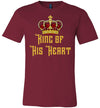 King of His Heart Adult & Youth Men's Matching T-Shirt