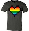 Pixelated Pride Heart Adult & Youth T-Shirt