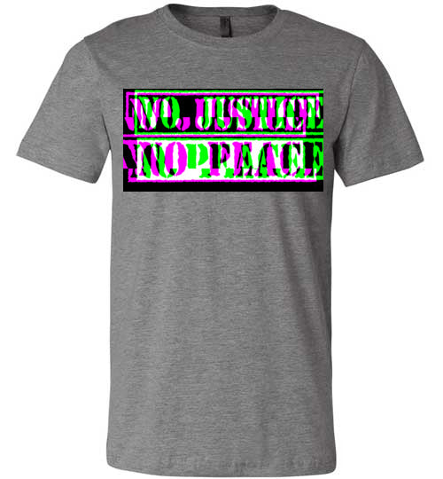 No Justice No Peace Multi-Color Men's T-Shirt