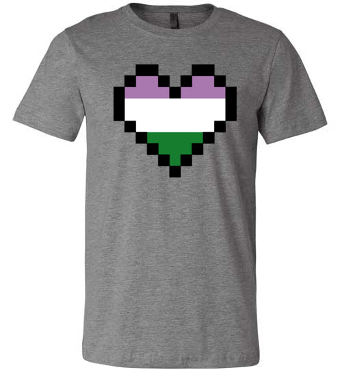 Queer Pixel Heart Adult & Youth T-Shirt
