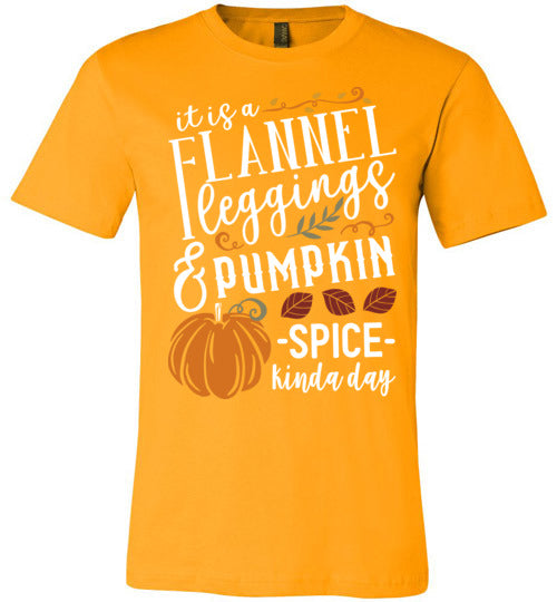 Flannel Leggins and Pumpkin Spice Adult & Youth T-Shirt