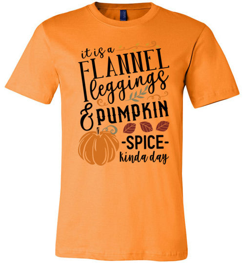 Flannel Leggins and Pumpkin Spice Adult & Youth T-Shirt