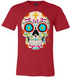 Dia de los Muertos Skull with Cross Adult & Youth T-Shirt
