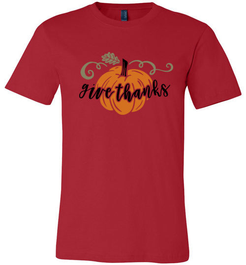 Pumpkin Give Thanks Adult & Youth T-Shirt