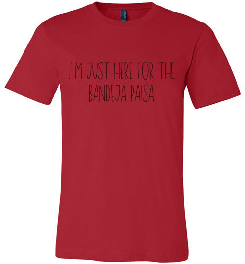 I'm Just Here for the Bandeja Paisa Adult & Youth T-Shirt