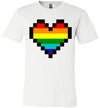 Pixelated Pride Heart Adult & Youth T-Shirt