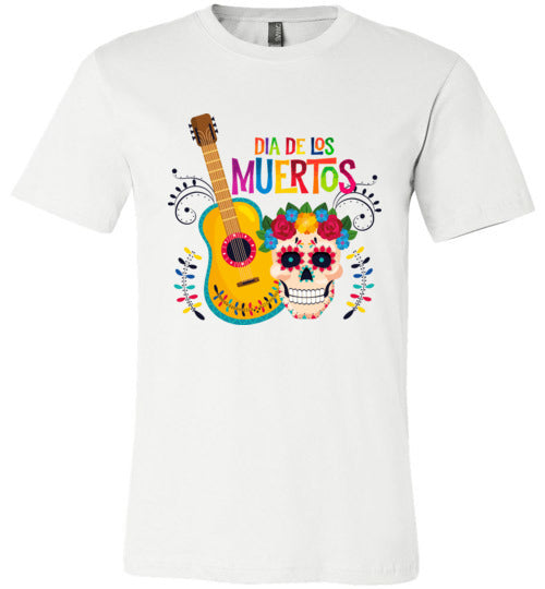 Dia de los Muertos Guitar Adult & Youth T-Shirt