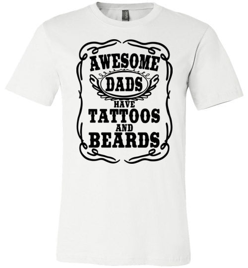 Awesome Dads Have Tattoos and Bears Men's T-Shirt