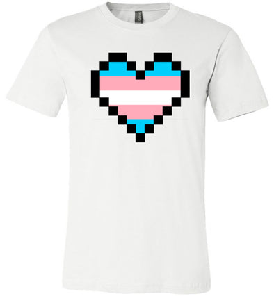 Trans Pixel Heart Adult & Youth T-Shirt