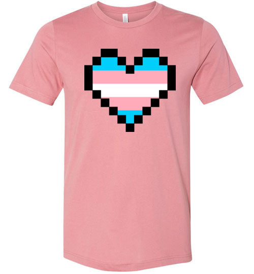 Trans Pixel Heart Adult & Youth T-Shirt