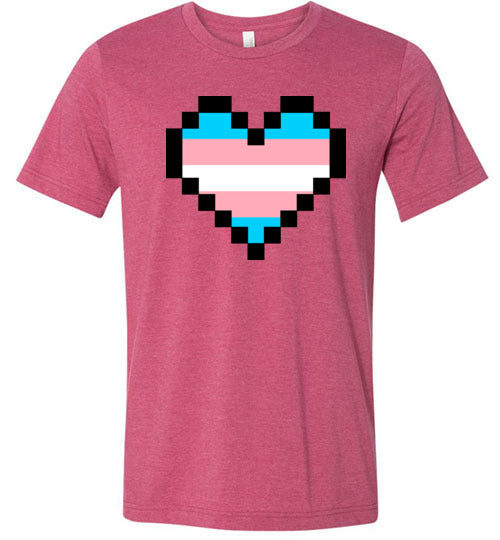 Trans Pixel Heart Adult & Youth T-Shirt