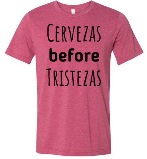 Cervezas before Tristezas Adult & Youth T-Shirt
