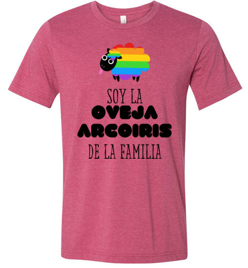 Soy la Oveja Arcoiris de la Familia Adult & Youth T-Shirt