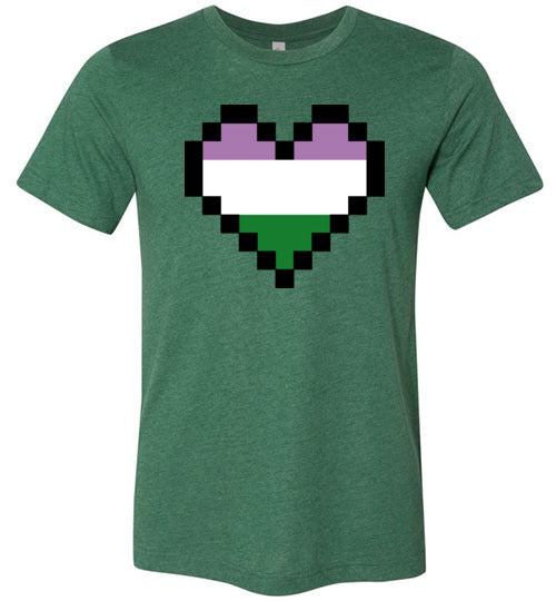 Queer Pixel Heart Adult & Youth T-Shirt