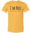 I'm Nice pero No te pases Adult & Youth T-Shirt