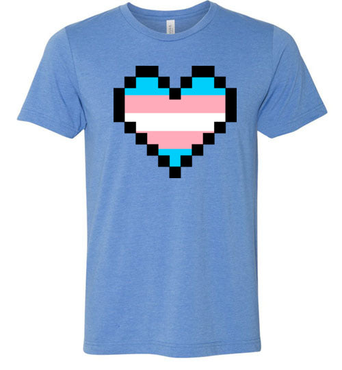 Trans Pixel Heart Adult & Youth T-Shirt