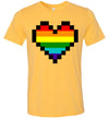 Pixelated Pride Heart Adult & Youth T-Shirt