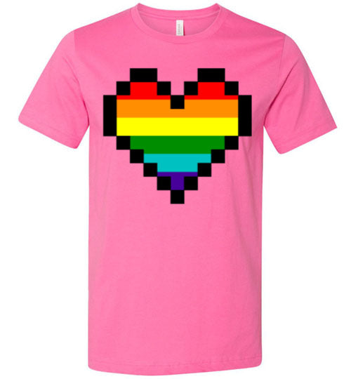 Pixelated Pride Heart Adult & Youth T-Shirt