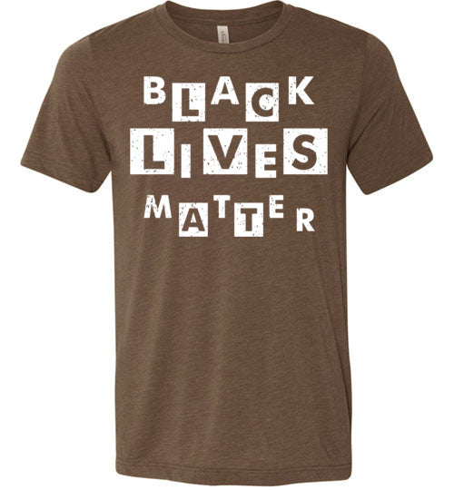 Black Lives Matter Block Letters Men's T-Shirt