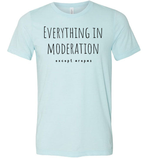 Everything in Moderation - Except Arepas Adult & Youth T-Shirt