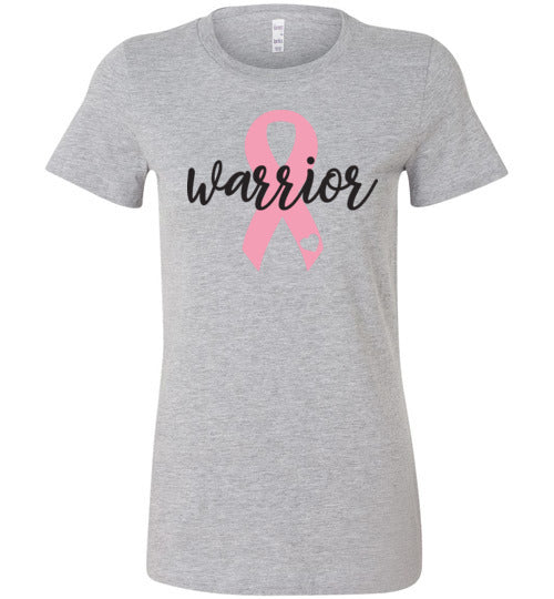Pink Ribbon Warrior Women’s Slim Fit T-Shirts