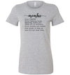 Mombie Women's Slim Fit Slim Fit T-Shirt