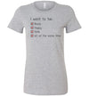 I Want To Be Black, Happy & Safe Women's Slim Fit T-Shirt