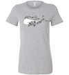 Happy Whale Women's Slim Fit T-Shirt