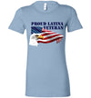 Proud Latina Veteran Women's Slim Fit T-Shirt