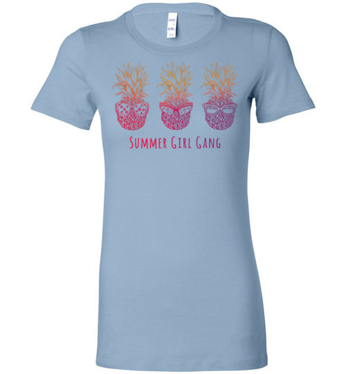 Summer Girl Gang Women's Slim Fit T-Shirt