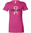 Pink Ribbon Warrior Women’s Slim Fit T-Shirts